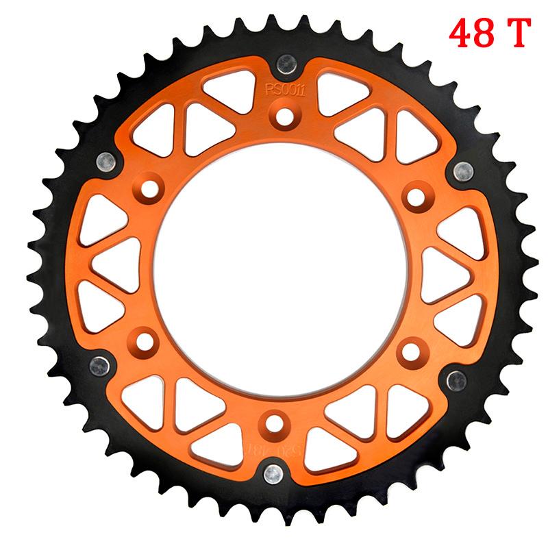 Motorcycle 520 45T-52T Rear Sprocket For GAS GAS MC125 MC250 MC250F MC350F MC450F SM700 EC250 EC300 ES700 EX250 EX250F EX300
