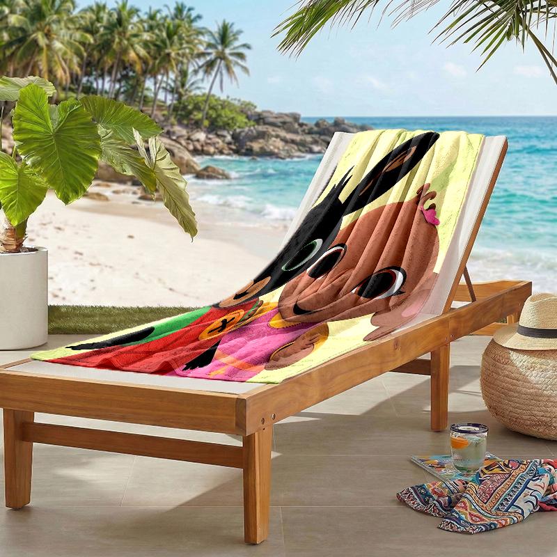 Bunny Fashion Beach Towel: Ideal for Summer Adventures Soft, absorbent and quick drying suitable for swimming and bathing