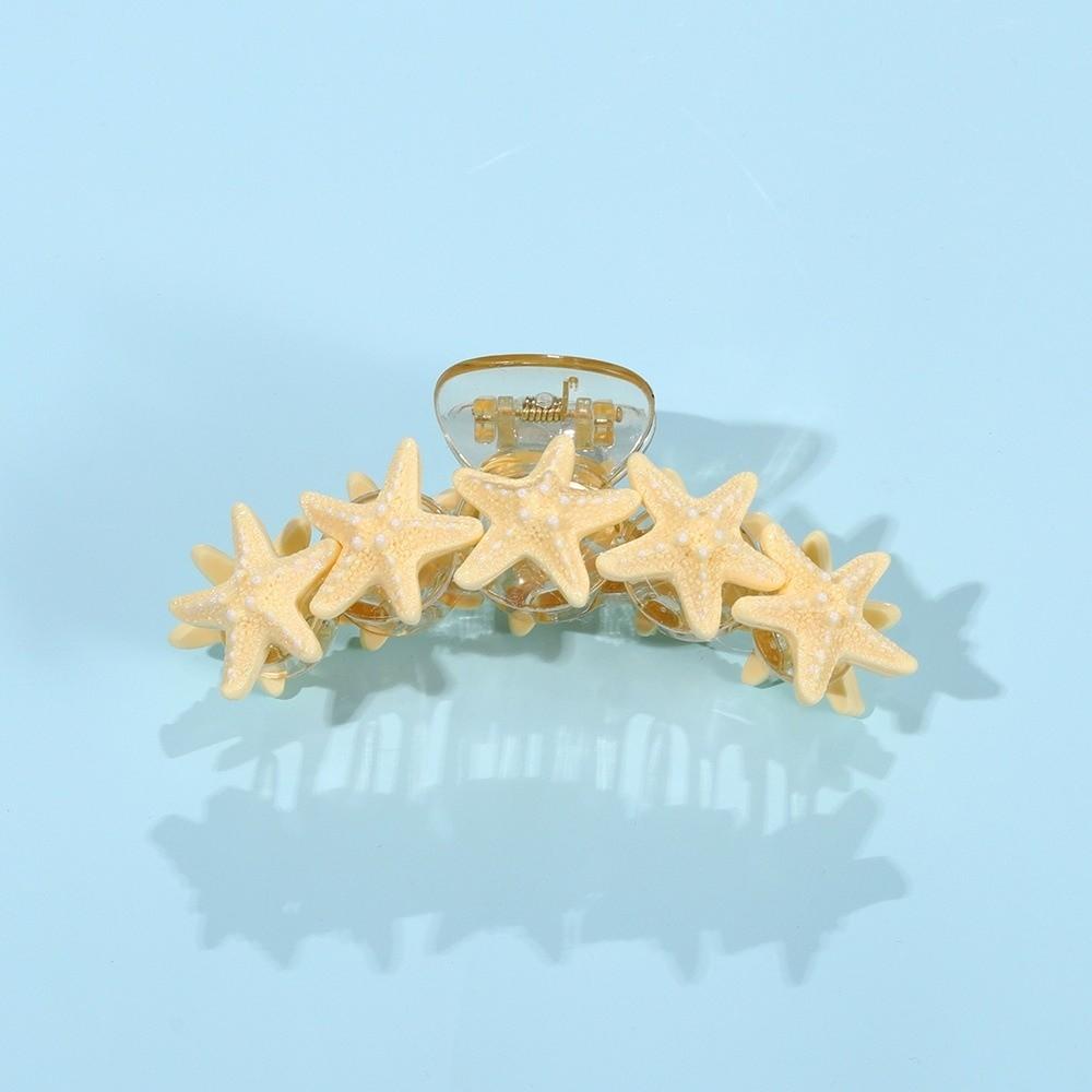 Non-slip Starfish Hair Claw Clip Large Hair Grab Clip Y2K Beach Shark Clip Pool Party