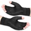 Unisex Half Finger Gloves, Copper Compression Gloves, For Hands Joint Support, Cycling, Biking, Driving, Exercise, Training & Fitness