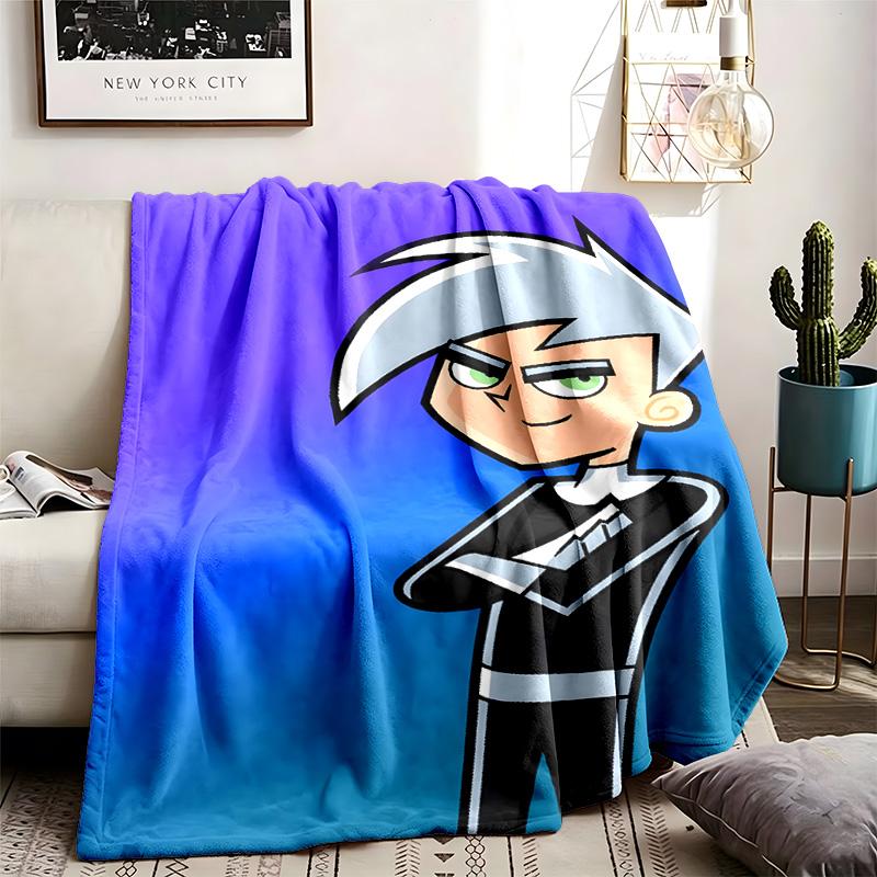 Danny Phantom Theme Blanket Suitable For The Sofa Camping And Travel Made Of Soft Flannel Material An Ideal Gift For Occasions Such As Birthday