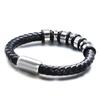 Мужской винтажный браслет в стиле панк с головой льва, кожаный тканый браслет, индивидуальный простой браслет для пары