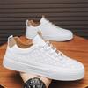 Spring Men's Shoes New Breathable Little White Shoes Men's Trend Versatile Platform Men's Sports and Leisure Shoes Board Shoes
