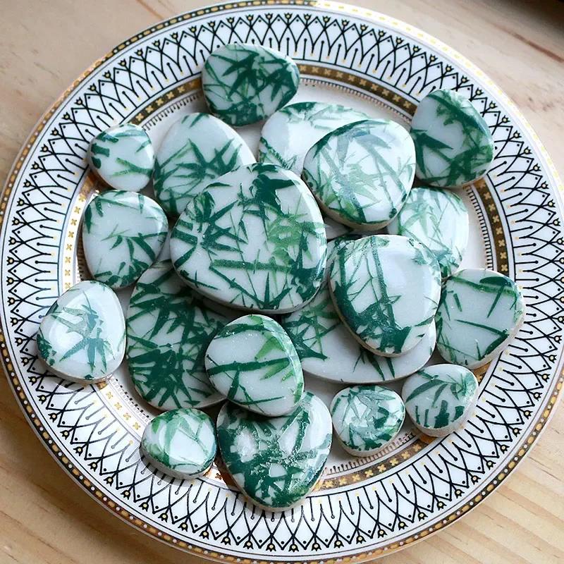 100 г Сделай сам Керамическая мозаика Стеклянное зеркало Ручная работа Орнаменты Плитка Настенные поделки Цветной Кристалл для Декоративных материалов