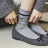 2025 Women's Warm Mid-Calf Wool Socks with Double-Needle Embroidery