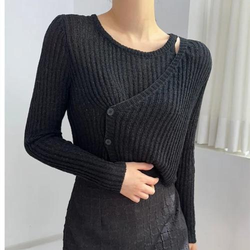 Женский свитер ранней осени, тонкий трикотажный модный свитер в стиле вестерн с пряжкой, ажурным дизайном, дышащая рубашка с длинным рукавом, защита от солнца...