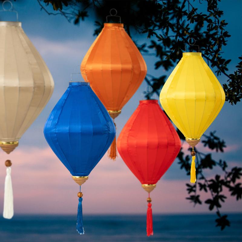 12/14-дюймовый шелковый фонарь в китайском стиле, вьетнамские традиционные фонарики середины осени, весенний фестиваль, новогодняя вечеринка, подвесная декоративная лампа