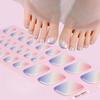 Полутвердые гелевые наклейки для маникюра, наклейки для ногтей на ногах, полутвердые наклейки для ногтей с перламутровым градиентом в виде луково-розового блеска