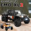 1/8 Crossrc EMO XL2  X3 Crawler RC Car Rock Crawler Brushed/Brushless/ATR RC Car Big Mustang Electric Remote Control Model Car
