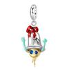 Jingle Bells Monster Очаровательный кулон Аутентичные бусины из стерлингового серебра 925 пробы для женщин Браслет Изящные женские украшения Модные бусины DIY Ювелирные изделия Подарок