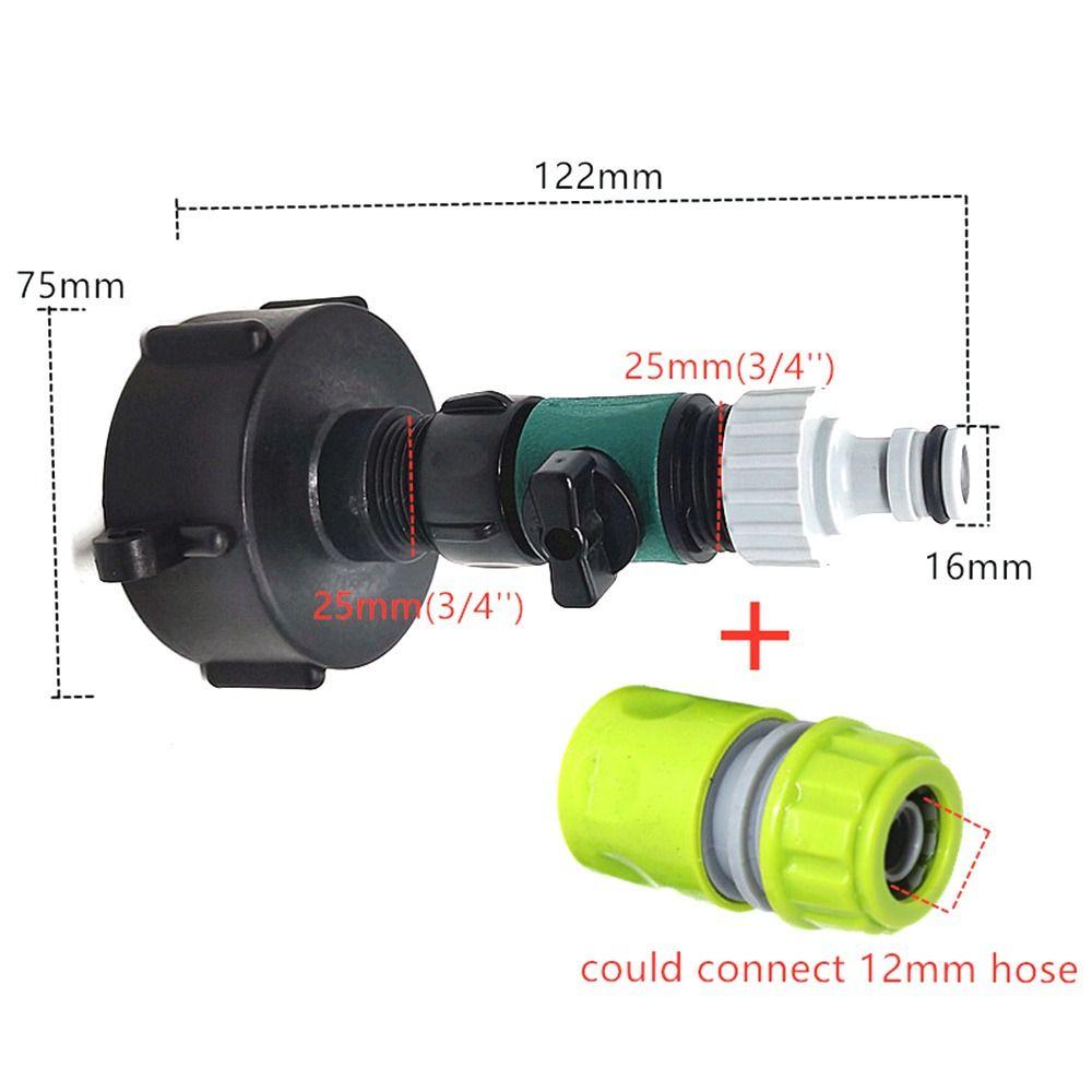 Garden IBC Tank Adapter 3/4'' Thread Quick Valve Connector Durable IBC Connector  IBC accessories