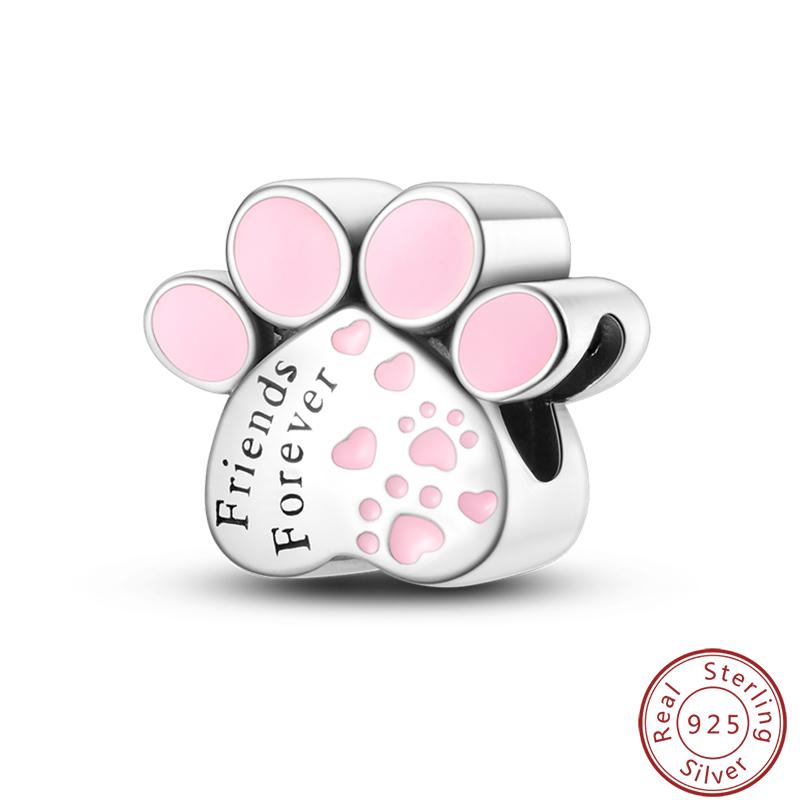 Милая серия «Кошка и собака» Медные шармы «Луна», «Бабочка», «Отпечаток лапы» 3 мм Сделай сам Изготовление изящных ювелирных изделий Подарки