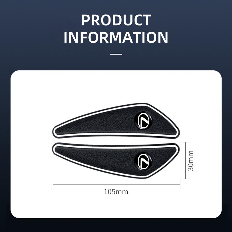 4pcs Car Logo Bumper Anti-Collision Strip For Lexus F-SPORT ES RX NX LS UX LM LX GX LC RZ IS CT GS RC HS SC TX L Accessories