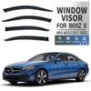 For Mercedes Benz E Class W124 W210 W211 W212 W2013 SWB Window Visor Weathershields Wind Rain Guard Door Visor Vent Shades