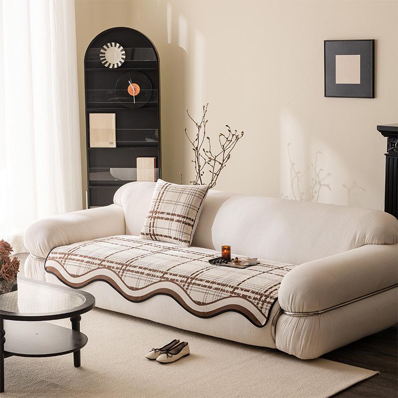 New Light Luxury Sofa Cushion Universal In All Seasons Chenier Non-Slip Leather Seat Cushion Sofa Cover Cover Cover Towel