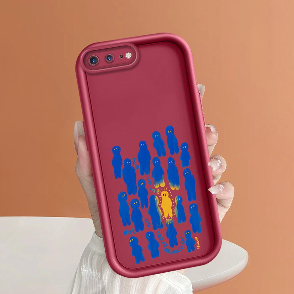Чехол для телефона с рисунком синего рисунка и рисунком для iPhone Samsung Galaxy Xiaomi Redmi POCO HUAWEI Honor, противоударный резиновый чехол