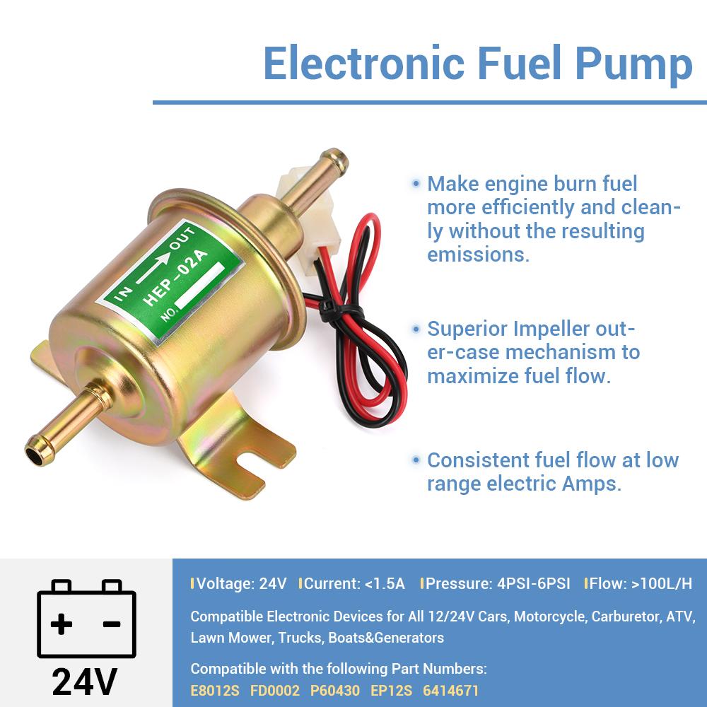 3 цвета универсальный 12 В 24 В электрический топливный насос болт низкого давления крепежный провод бензиновый дизельный бензин HEP-02A для автомобиля карбюратор мотоцикл квадроцикл