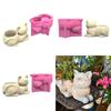 Cute  Pen Holder Silicone Molds Table Ornament Mould Plasters Making Tool Succulent Planter Mold Easy To Clean