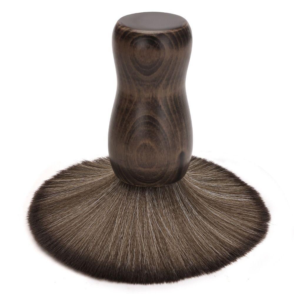 Wooden Handle Salon Brush Soft Brush Hair Cleaning Brush Fashion Barber Brush Home Use