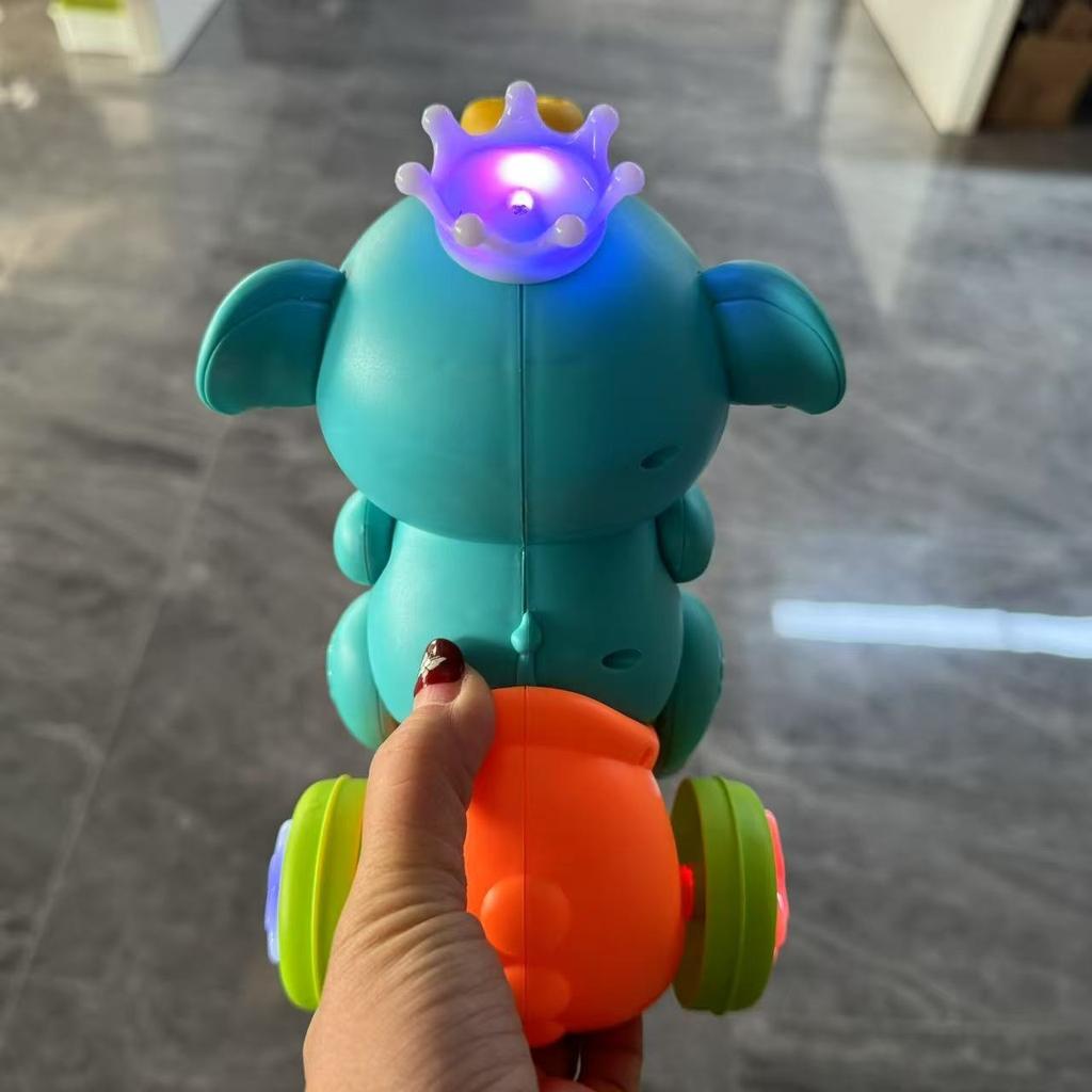 Elephant Drum,Ball Game Toy for Youngsters,Fun Early Learning Puzzle with Cartoon Elephant, Battery Operated,AA Batteries Not Included,Elephant Gifts