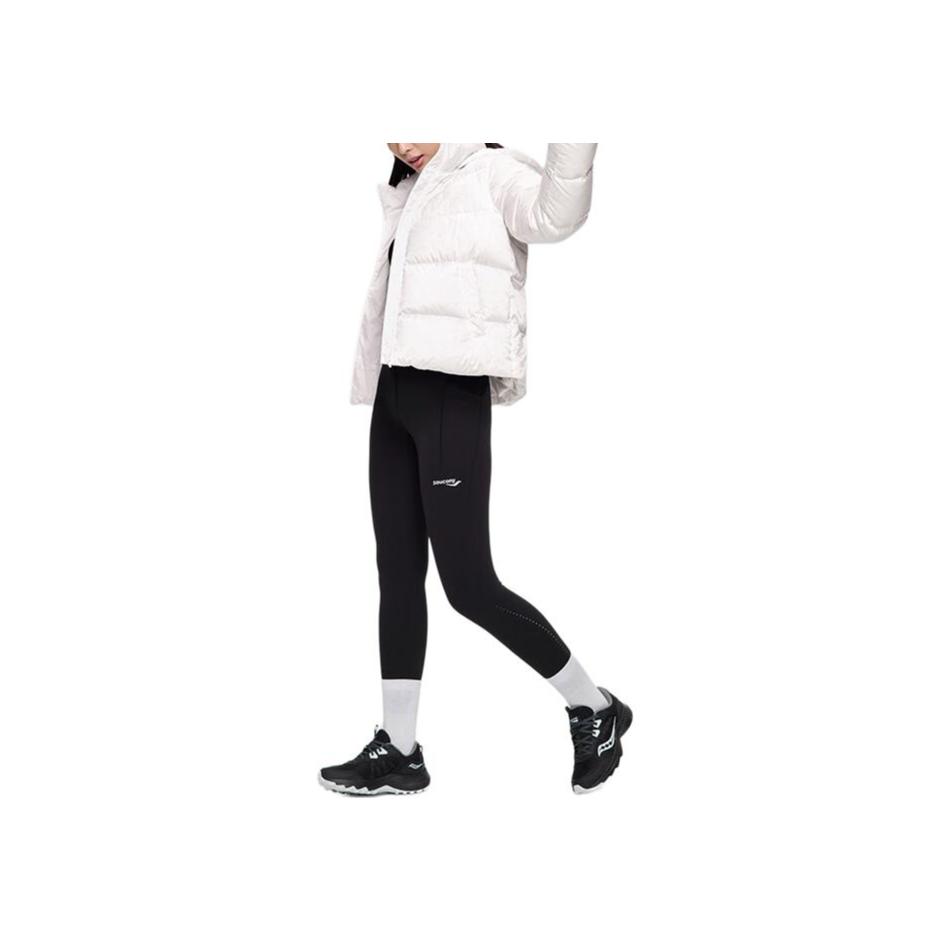 SAUCONY Однотонная тканая куртка с капюшоном Пуховик Женская верхняя одежда Жемчужно-белый SC1230098A-WT02