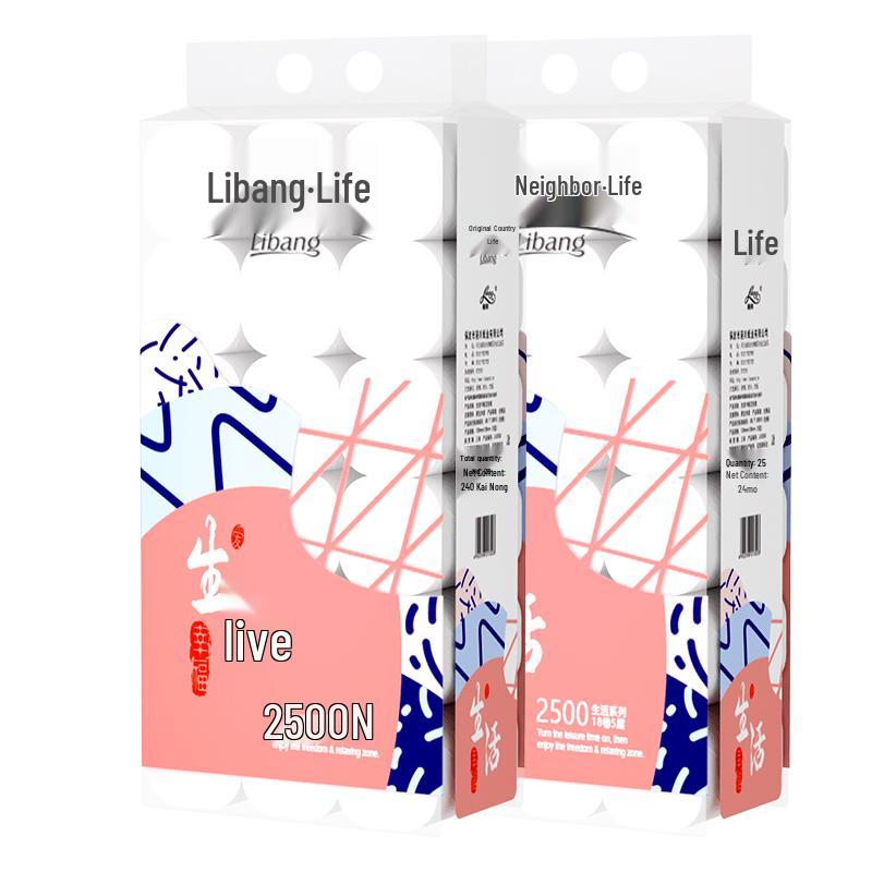 Libang 5-слойная туалетная бумага из первичной целлюлозы без втулки