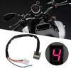 Motorcycle Gear Indicator, Universal Waterproof LED Digital Gear Indicator Speed Shift Clutch Lever Sensor Accessory