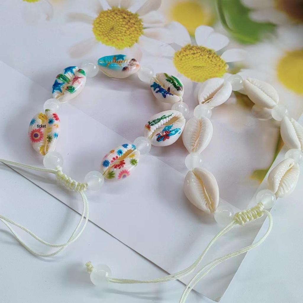 Bohemian Starfish & Turtle Anklet: Handmade Woven Cross-border INS Fashion Jewelry Bracelet.