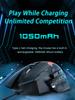 RGB беспроводная широкая игровая мышь Bluetooth для геймеров, 10000 точек на дюйм, портативная компьютерная мышь для Mac Windows, Andriod, эргономичные мыши Slient