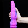 Color Silicone Dildo Liquid Multi-layer Color Transparent Crystal Simulation Penis Adult Products
