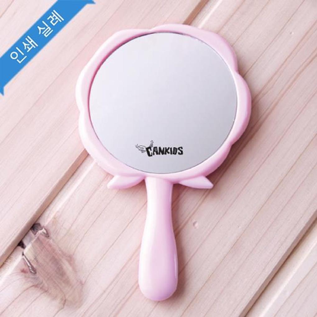 Модное зеркало для рук «Роза»/Рекламное мини-зеркало для рук с принтом для салона красоты