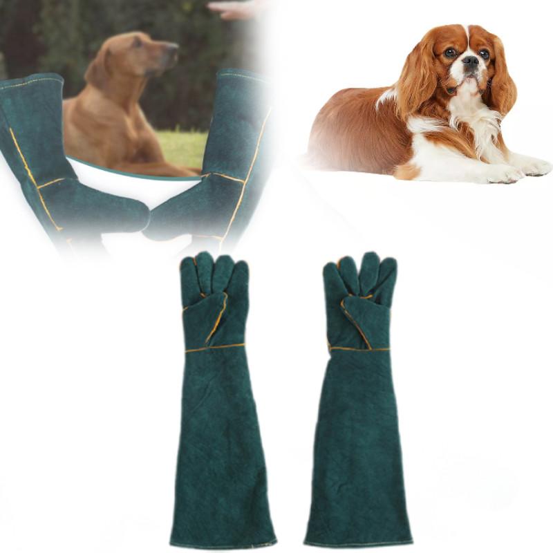 Сварочные перчатки из премиальной кожи 60 см Утолщенные Очень длинные Прочные Защитные Рабочие перчатки