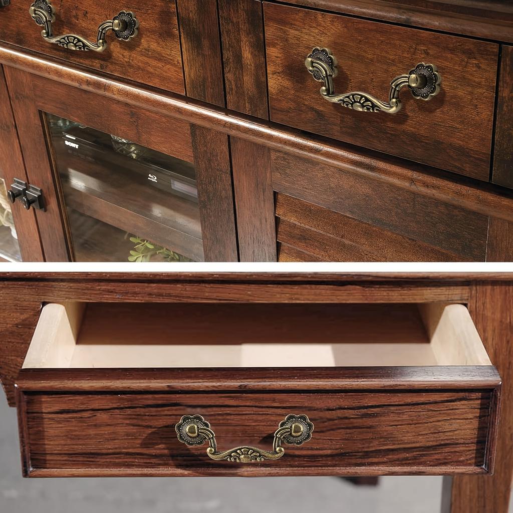 8 штук фиксируемых ручек-скоб с винтами, винтажные фиксируемые ручки для ящиков, антикварные латунные ручки для шкафов, ручки для ящиков шкафов, домашний декор