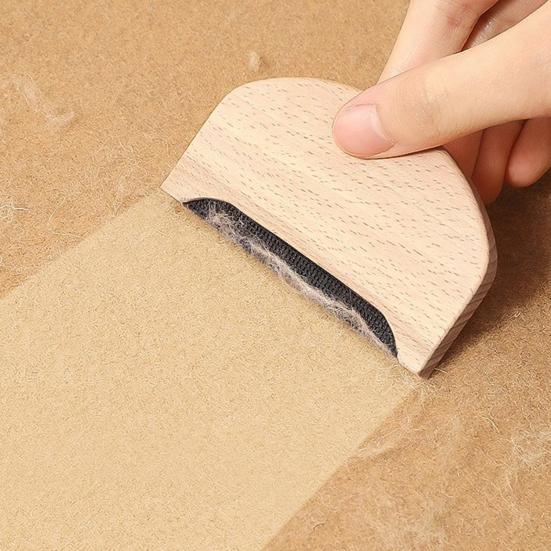 Wool Cashmere Comb for Sweater Manual Wooden Pilling Remover Fuzz Fabric Lint Remover Portable Clothing Brush Tool for Knits Woolens Scarves