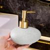 European-style Ceramic Stone Lotion Bottle Aromatic Container High-end Soap Dispenser Home Shampoo Shower Gel Storage Bottle New