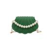 Gentle Fashion Simple Temperament Pearl Chain Shell Bag 2025 Summer New Foreign Style Shoulder Messenger Bag Korean Version of Women