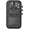 Verbatim Adapter Podróżny Eu/Uk/Us Gan2Xusb-A/2Xusb-C Pd 100W Uta-06 Czarny/Black 32121