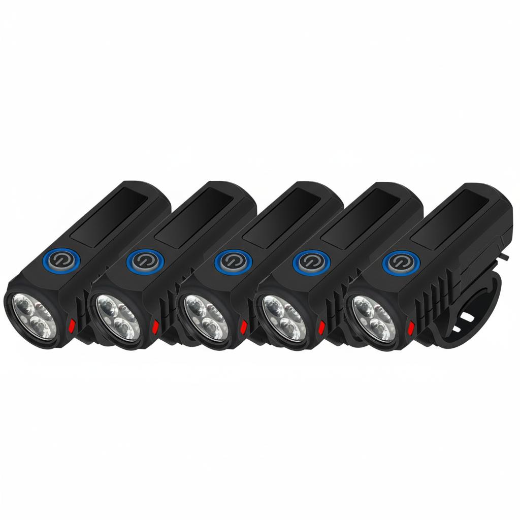 Яркий велосипедный фонарь 3 светодиода Передний USB Type-C Перезаряжаемый MTB Горный велосипедный фонарь Велосипедный фара Фонарик Велосипед Скутер