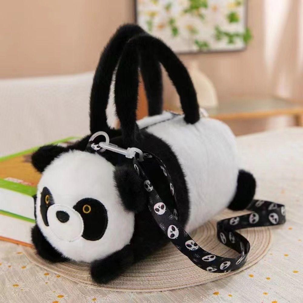 PP Cotton Capybara Bucket Bag Soft Plush Doll Shoulder Bag Phone Bag Panda Crossbody Bag Daily