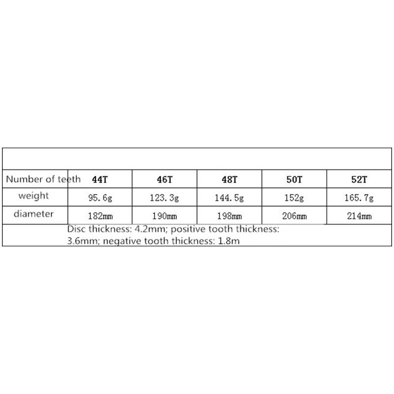 44T/46T/48T/50T/52T Mountain Bicycle Chainwheel MTB Bike Crankset Aluminum Narrow Wide Chainring BCD