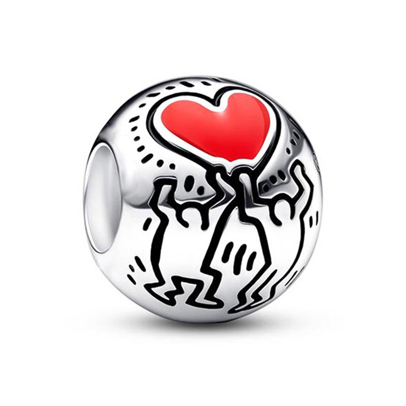 European Style DIY Charm Beads for Jewelry Making, Gold Plated CZ Heart Animal Dangle Charms, Pandora Compatible Bracelet Necklace Accessories