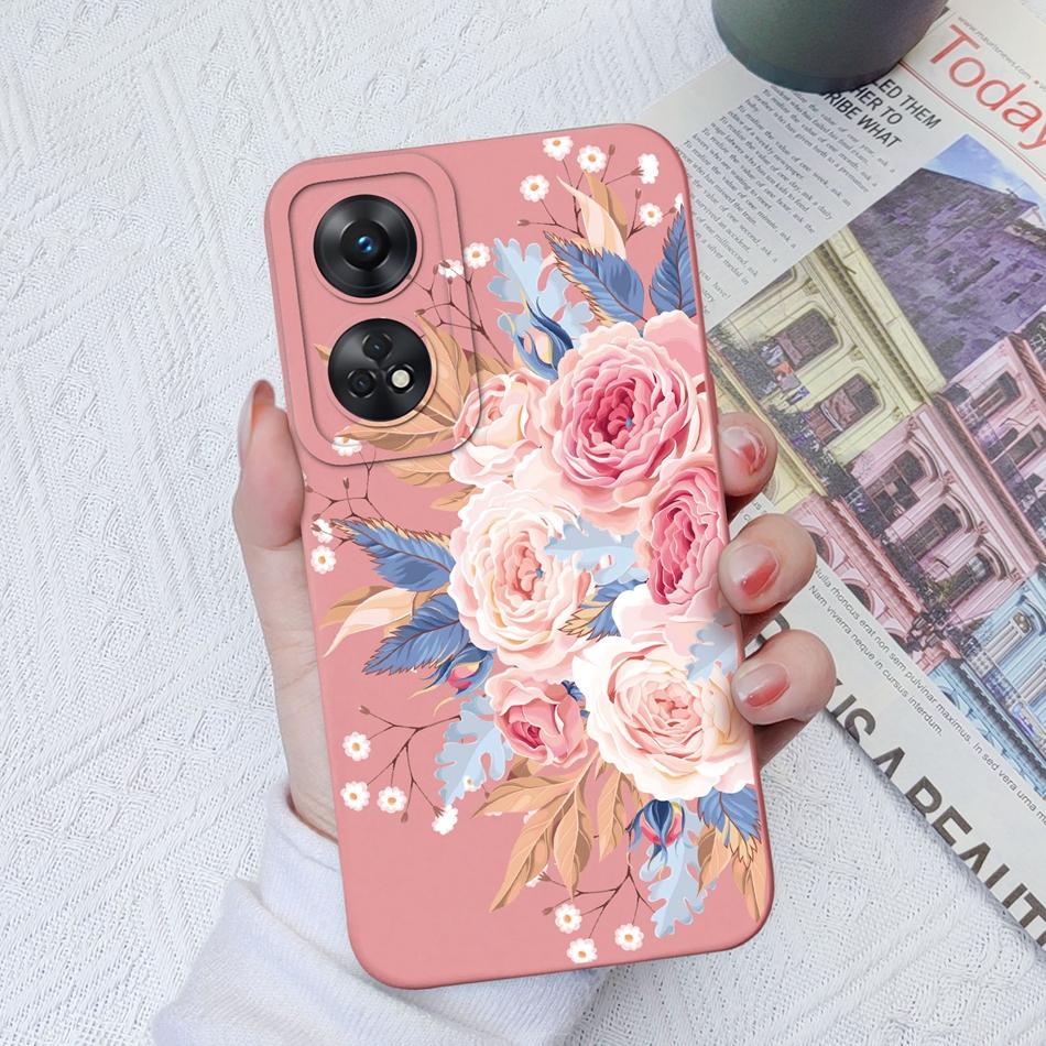 Чехол для телефона OPPO Reno 8T 4G 5G 8Z 8Lite, чехол с мультяшной камерой, бампер из жидкого силикона для OPPO Reno8 T, чехлы, подарок