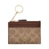 New Skinny Id Case Artificial Leather Plastic Card Holder Mini Women's Brown Yellow & Brown CW870-IMXHE
