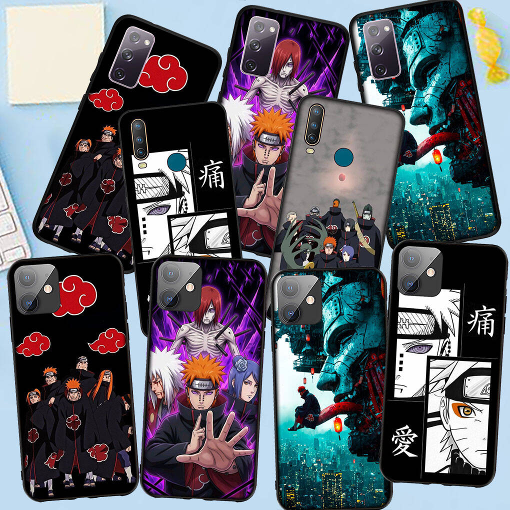Case for Samsung Galaxy S25 S23 S24 Ultra FE Plus A05 A06 A15 A16 A36 A37 A35 A54 A55 A56 A57 A25 A26 A53 A17 Pain Poster Anime Akatsuki Narutos Cover