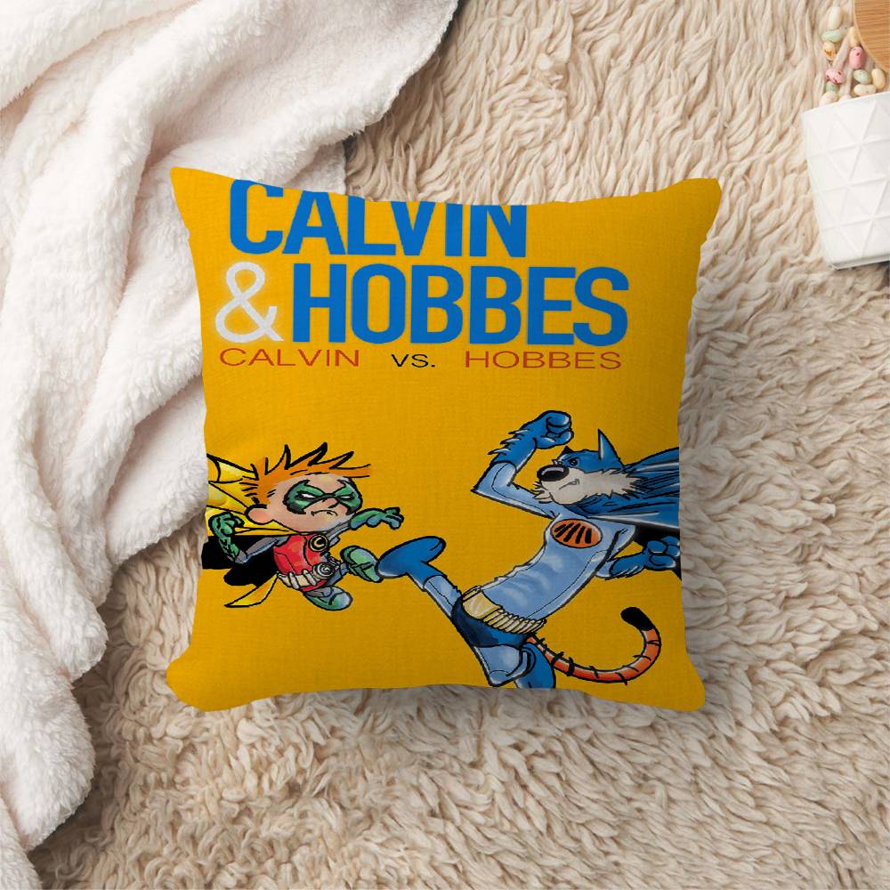 CCalvin And HHobbes Personalized Pillow Dust Cover Bedroom Kids Party Decoration Pillowcase Birthday Children Gift