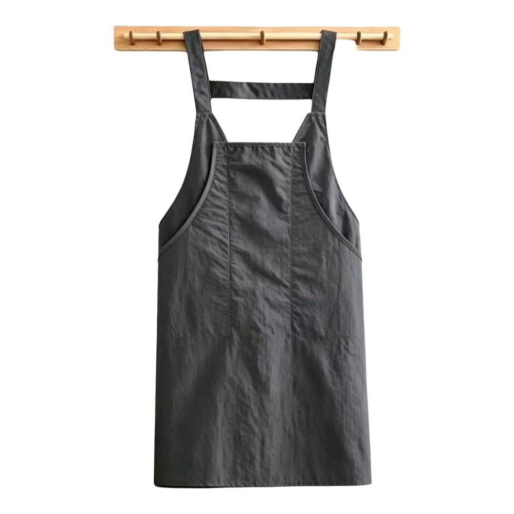 Stain Resistant Waterproof Apron Oil Resistant Vest-Style Apron Work Clothes Adult Apron  BBQ