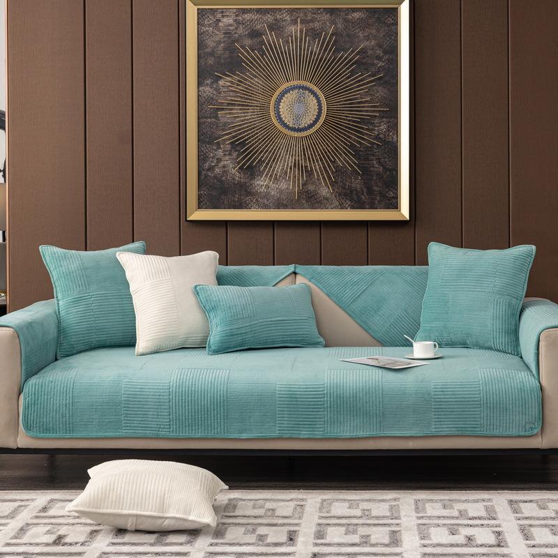 Хрустальный бархатный чехол для дивана, детский коврик для собаки, кресла, защита для мебели, нескользящие современные чехлы для диванов, чехлы для гостиной