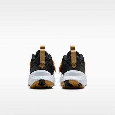 Kids' Sneakers Nike Team Hustle D 12 Black Metallic Gold White (PS) Black/Metallic Gold/White/Black