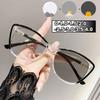 2025 Blue Light Blocking Myopia Glasses Women Men's Cat Eye Frame Photochromic Eyewear Minus Diopter Short-sight Eyeglasses