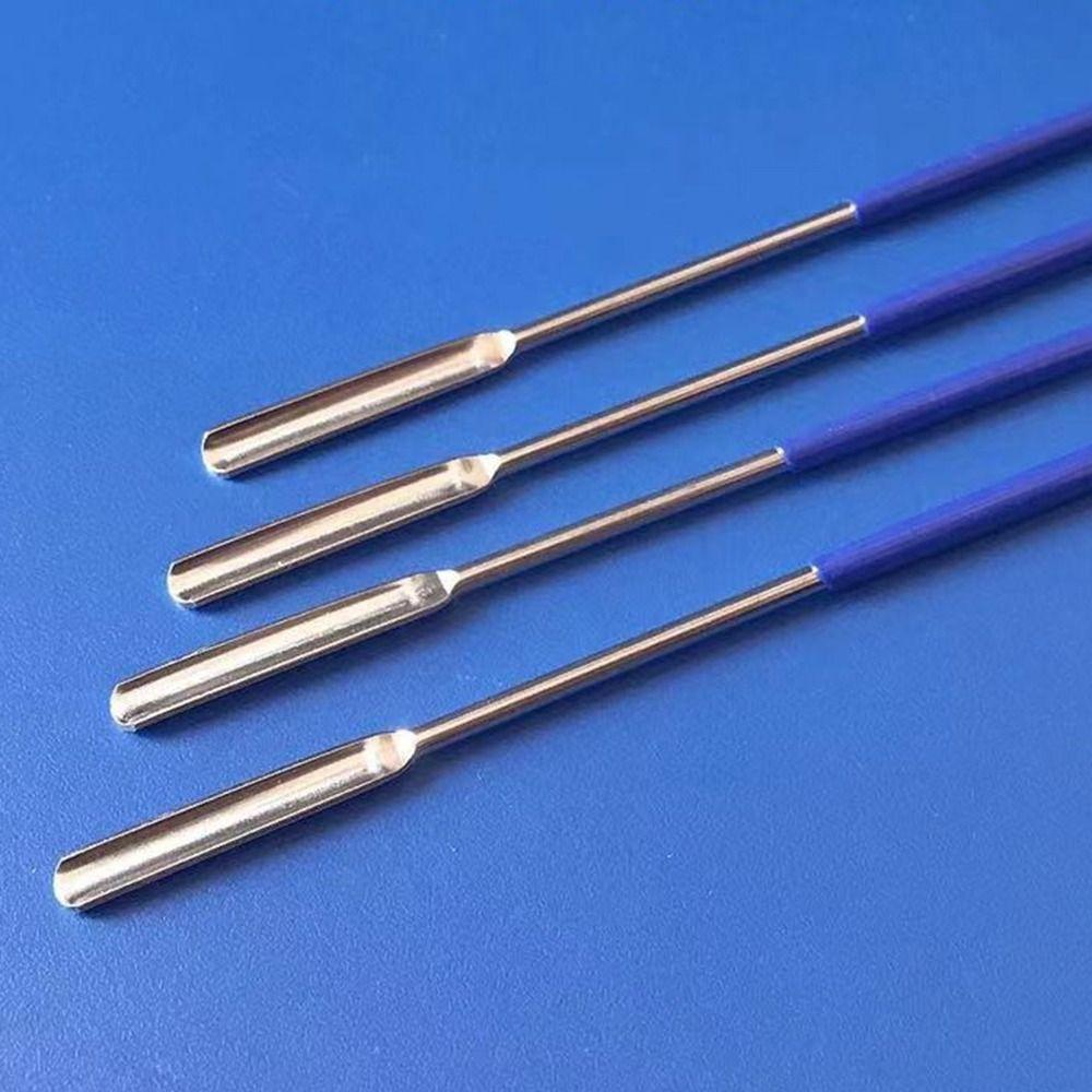 with Vinyl Handle Half Rounded Spoon Stainless Steel Stirring Rod  Cream Foundation Blender